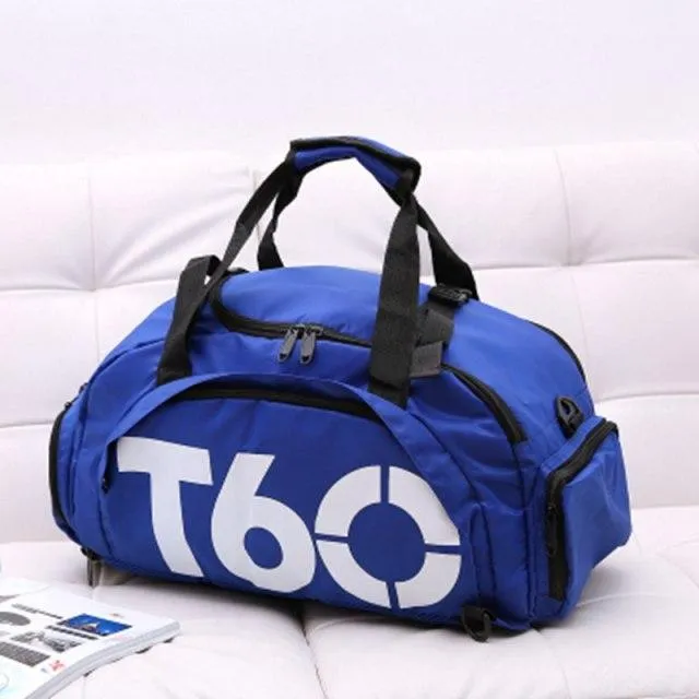 2021 Brand New Men Sport Gym Bag For Women Fitness Waterproof Outdoor Separate Space For Shoes Hide Backpack sac de sport T60