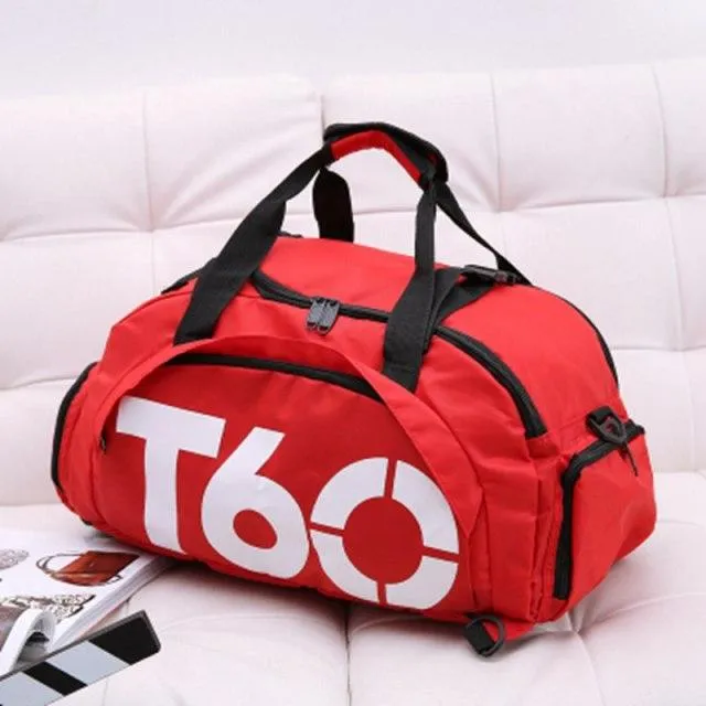2021 Brand New Men Sport Gym Bag For Women Fitness Waterproof Outdoor Separate Space For Shoes Hide Backpack sac de sport T60