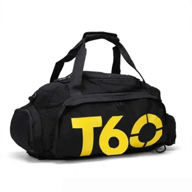 2021 Brand New Men Sport Gym Bag For Women Fitness Waterproof Outdoor Separate Space For Shoes Hide Backpack sac de sport T60