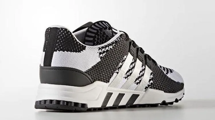 Adidas EQT Support RF Primeknit 'Zebra' Sneakers, Black