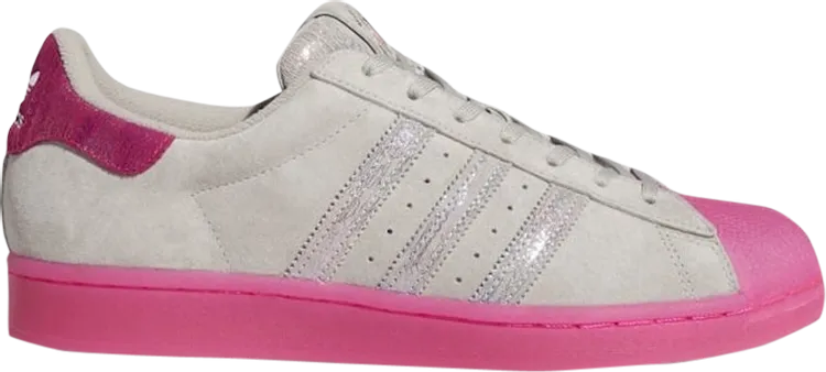 Adidas Fat Tiger Workshop x Superstar 'Chicago Plays Harder' sneakers, gray