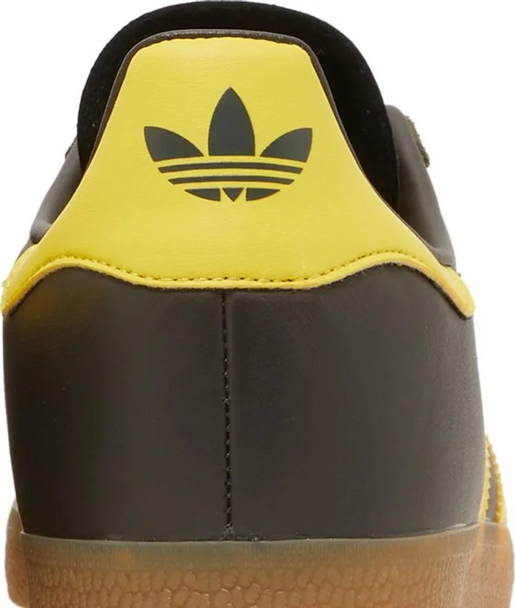 Adidas Gazelle 'Shadow Olive Impact Yellow' Sneakers, Brown