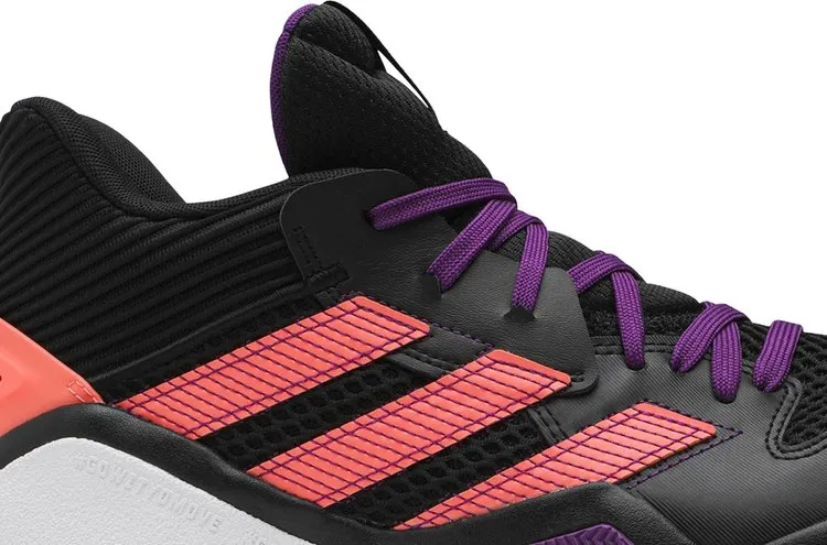 Adidas Harden Stepback 'Black Purple Coral' Sneakers, black