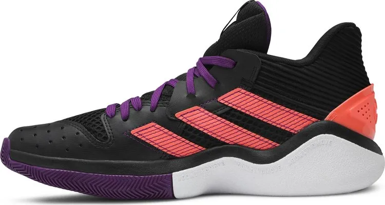 Adidas Harden Stepback 'Black Purple Coral' Sneakers, black