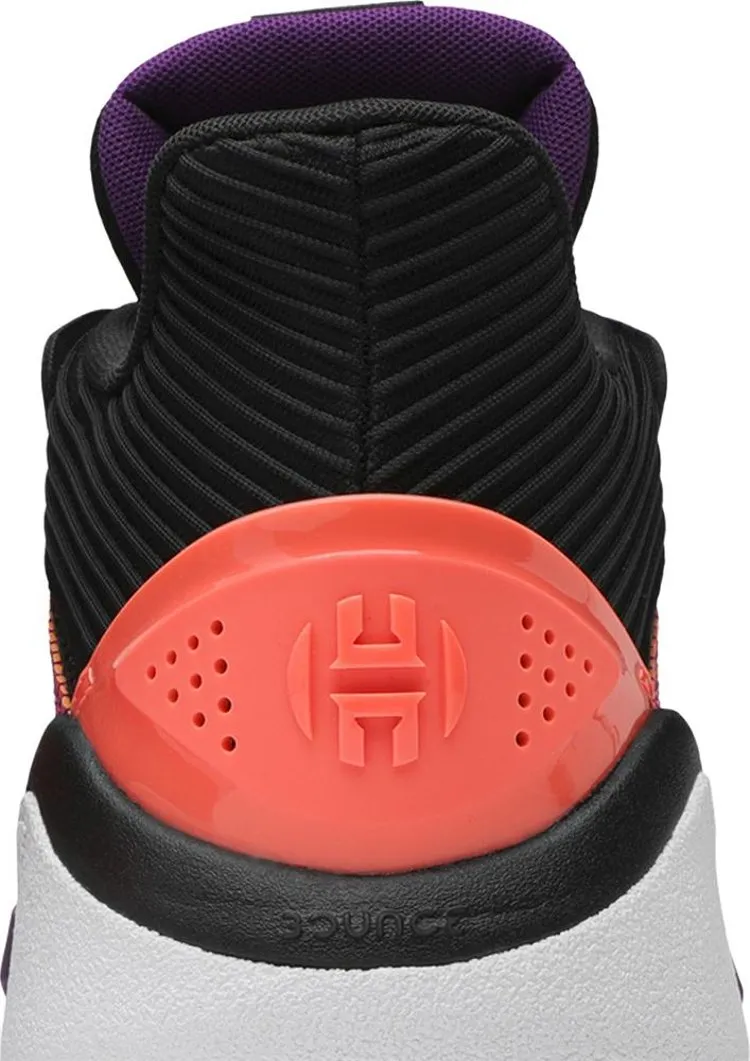 Adidas Harden Stepback 'Black Purple Coral' Sneakers, black