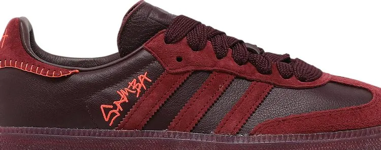 Adidas Jonah Hill x Samba 'Maroon' sneakers, red