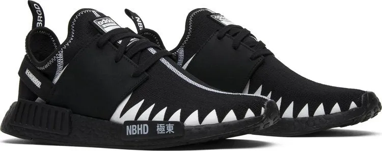 Adidas Neighborhood x NMD_R1 Primeknit 'Neighborhood' Sneakers, Black