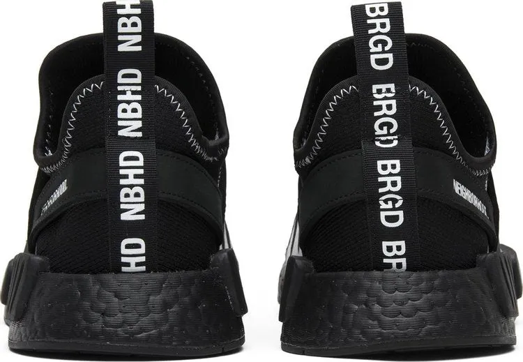 Adidas Neighborhood x NMD_R1 Primeknit 'Neighborhood' Sneakers, Black