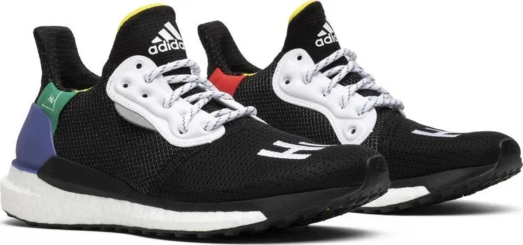 Adidas Pharrell x Wmns Solar Hu Glide 'Black' Sneakers, Black