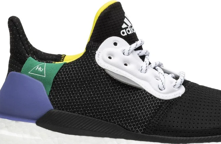 Adidas Pharrell x Wmns Solar Hu Glide 'Black' Sneakers, Black