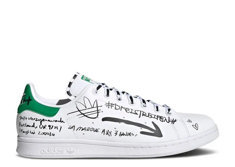 Adidas STAN SMITH 'SHARPIE PACK - GRAFFITI WHITE GREEN' sneakers, white