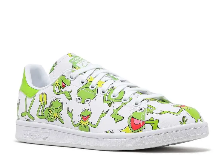 Adidas THE MUPPETS X STAN SMITH 'KERMIT THE FROG ALLOVER PRINT' sneakers, white