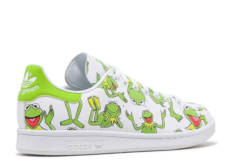 Adidas THE MUPPETS X STAN SMITH 'KERMIT THE FROG ALLOVER PRINT' sneakers, white