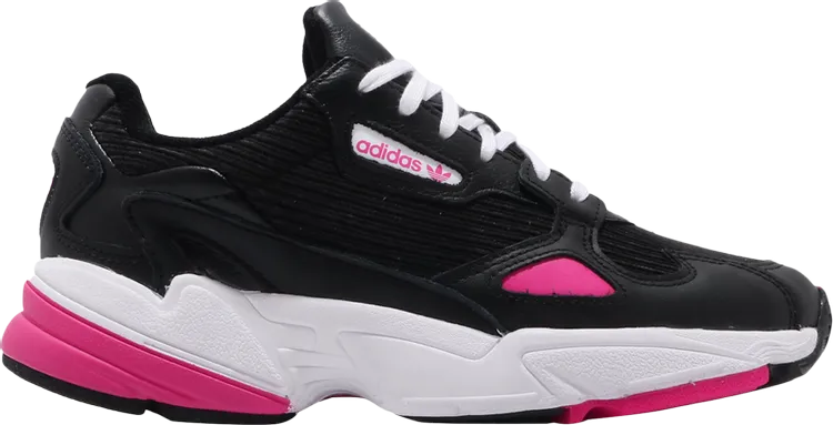 Adidas Wmns Falcon 'Shock Pink' Sneakers, Black
