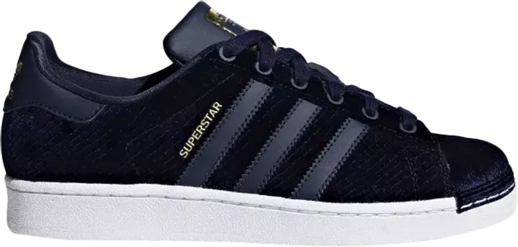 Adidas Wmns Superstar 'Satin and Snake' sneakers, blue