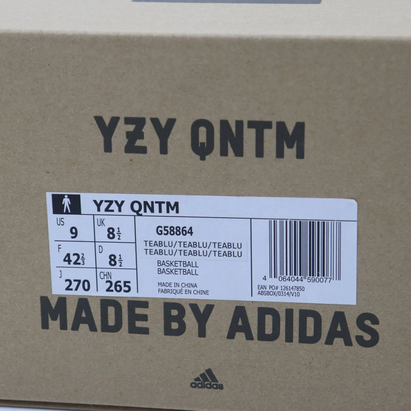 adidas YEEZY Quantum Teal Blue Sneakers