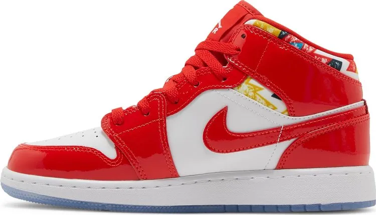 Air Jordan 1 Mid SE GS Barcelona Sweater, red