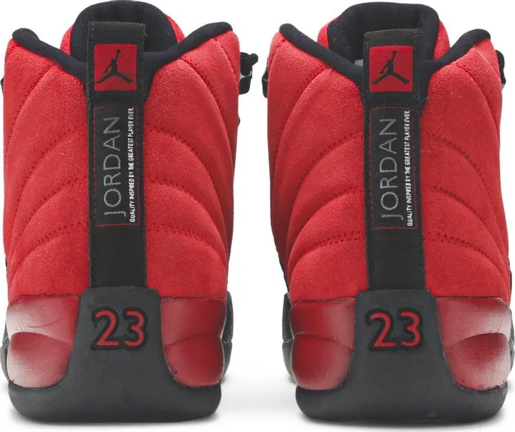 Air Jordan 12 Retro GS Reverse Flu Game Sneakers, Red