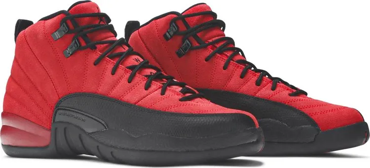 Air Jordan 12 Retro GS Reverse Flu Game Sneakers, Red