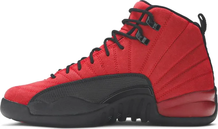 Air Jordan 12 Retro GS Reverse Flu Game Sneakers, Red
