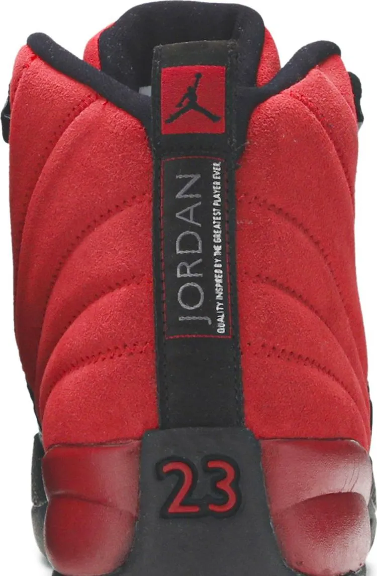 Air Jordan 12 Retro GS Reverse Flu Game Sneakers, Red