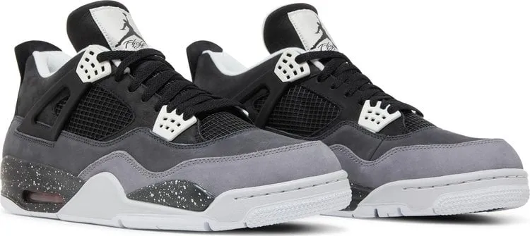 Air Jordan 4 Retro Fear Sneakers, Black