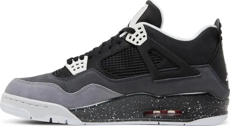 Air Jordan 4 Retro Fear Sneakers, Black