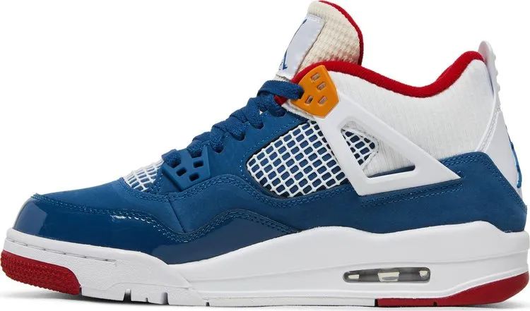 Air Jordan 4 Retro GS Messy Room Sneakers, Blue