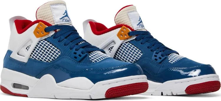Air Jordan 4 Retro GS Messy Room Sneakers, Blue