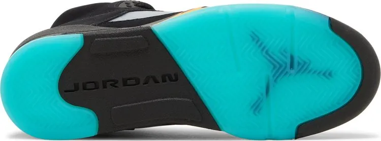 Air Jordan 5 Retro GS Aqua sneakers, black