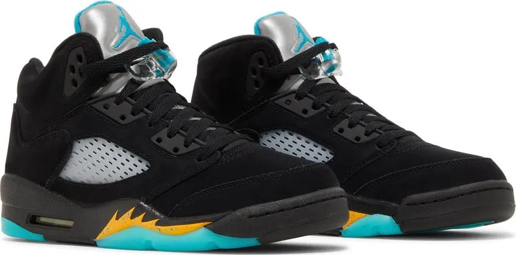 Air Jordan 5 Retro GS Aqua sneakers, black