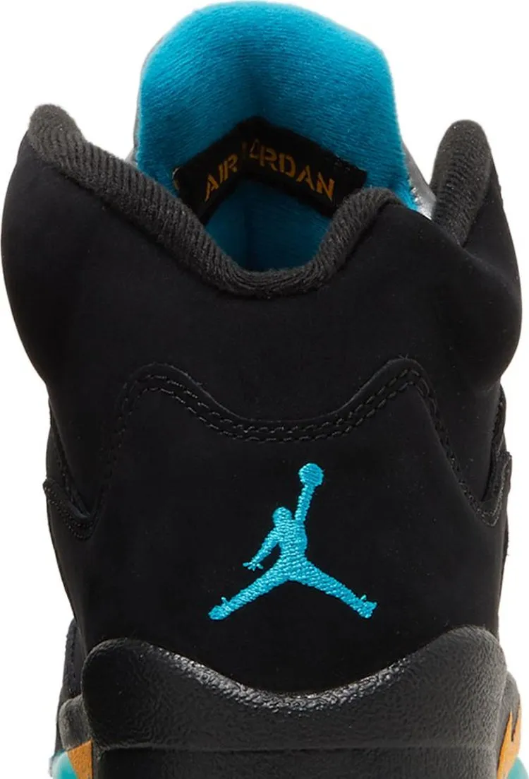 Air Jordan 5 Retro GS Aqua sneakers, black