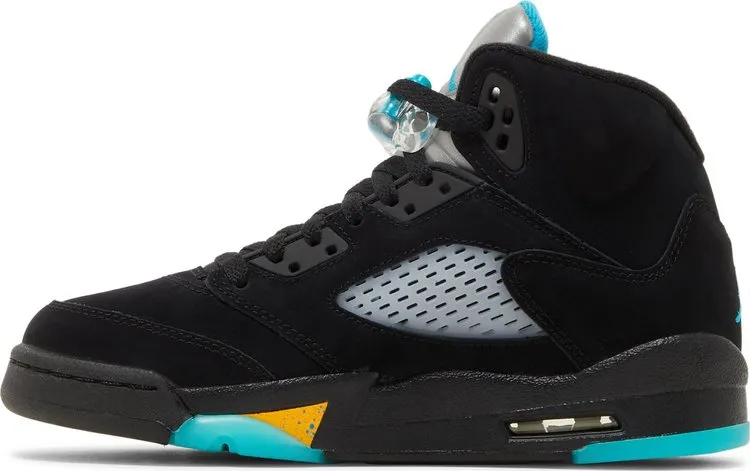 Air Jordan 5 Retro GS Aqua sneakers, black