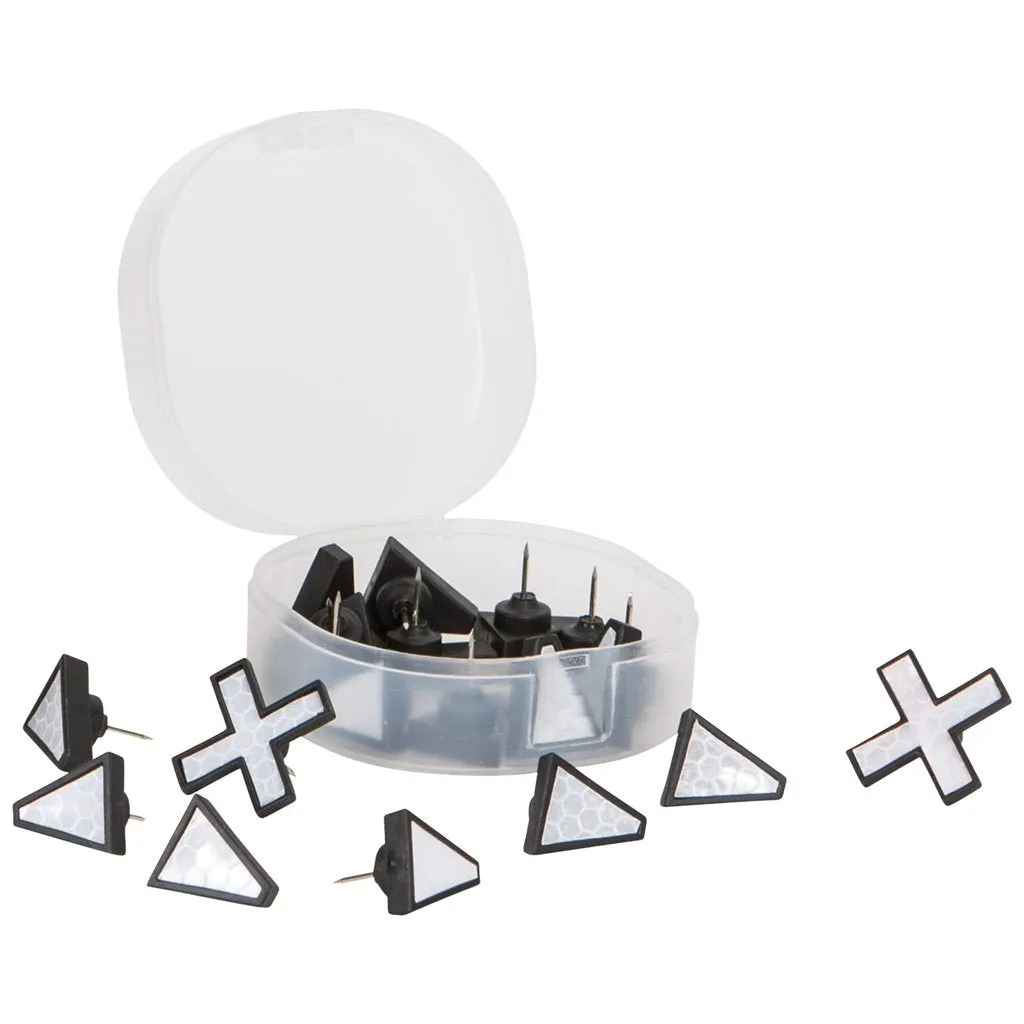Allen X Marks The Spot Trail Tacks White 20 Pk.