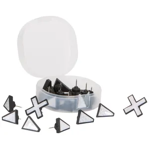 Allen X Marks The Spot Trail Tacks White 20 Pk.