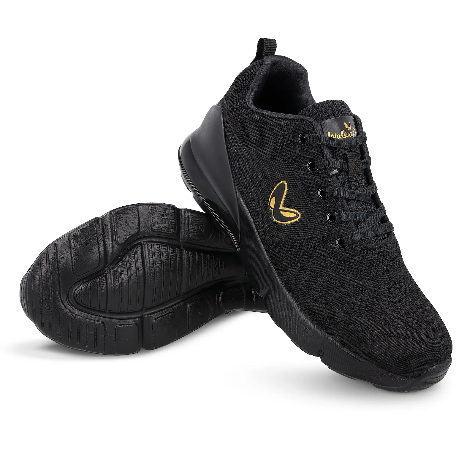 ALPHA-GO Men's Lace-up Sports Shoe - XS9751 Black Gold