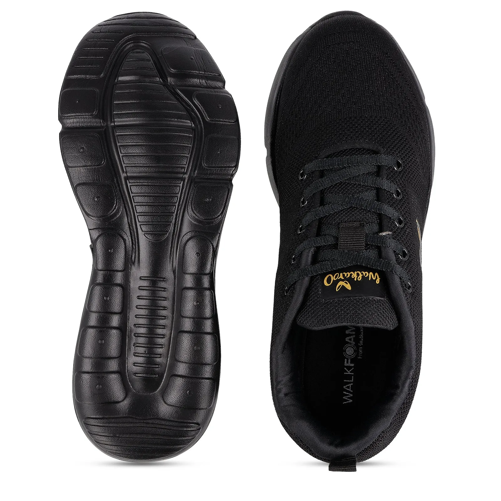 ALPHA-GO Men's Lace-up Sports Shoe - XS9751 Black Gold