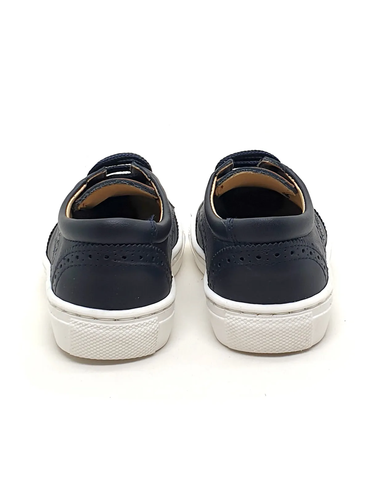 Andanines leather sneakers-navy blue