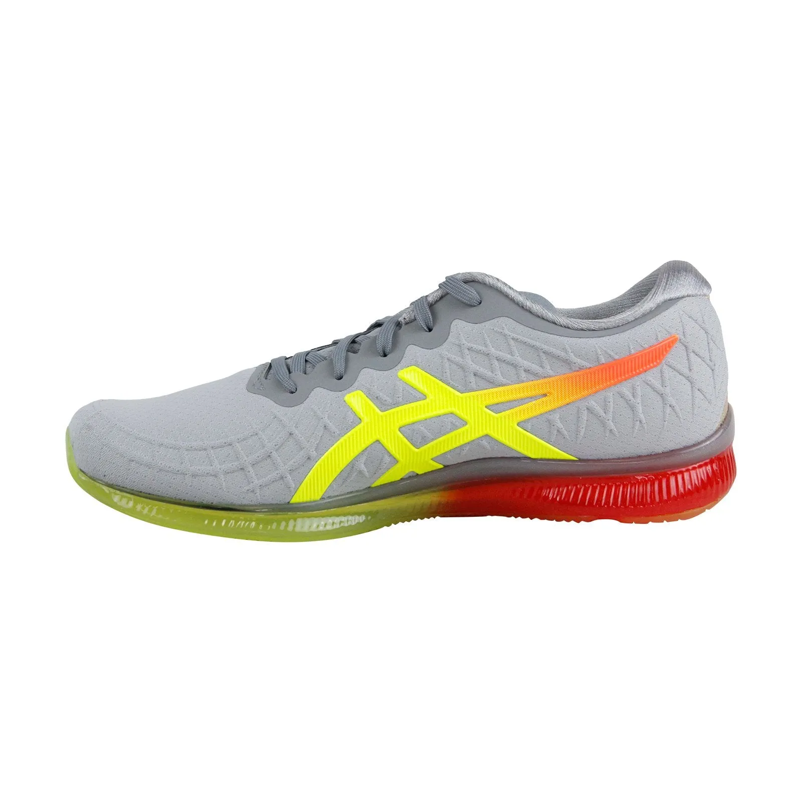 Asics Gel Quantum Infinity Womens Gray Suede Low Top Athletic Running Shoes
