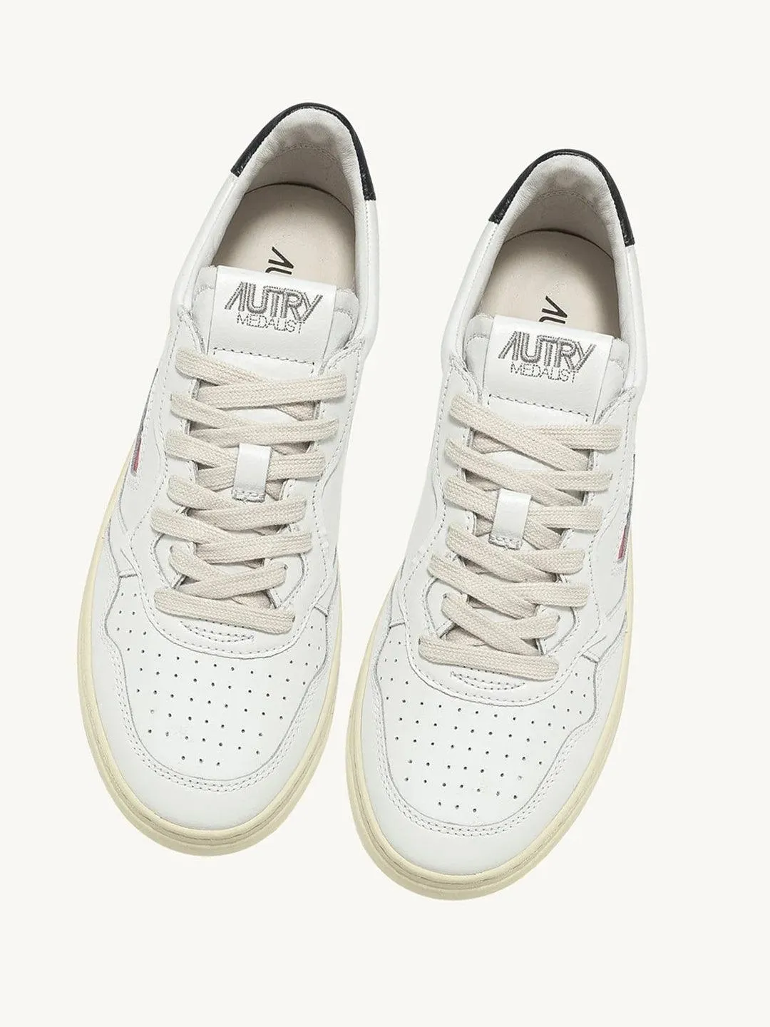 Autry Medalist Men's Sneakers White with Black Detail