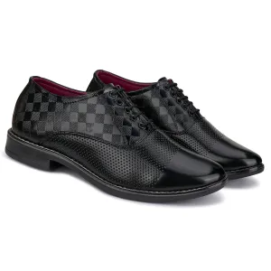 Bersache Comfortable Formal Outdoor Stylish Officewear Partywear Shoes For Men 9095(Black)