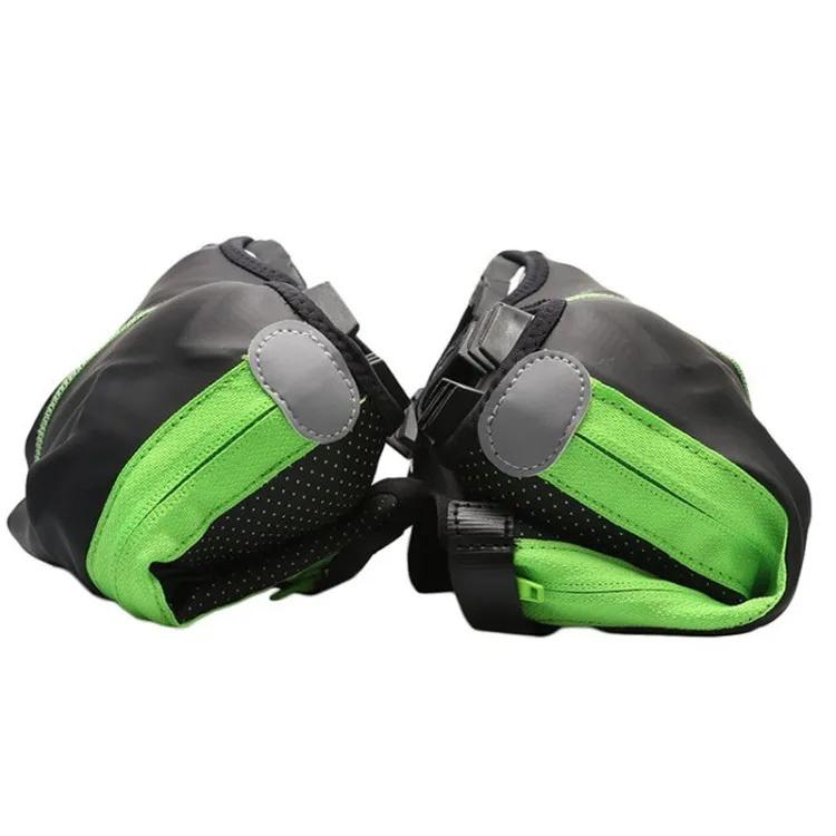 Bicycle Sports Outdoor Cycling Shoe Cover Winter Warm Windproof Waterproof Shoe Cover PU Shoe Cover Cycling Equipment, Size: M(Black Gray)