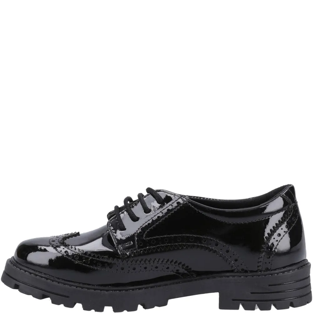 Black Maxine Patent Junior School Shoes