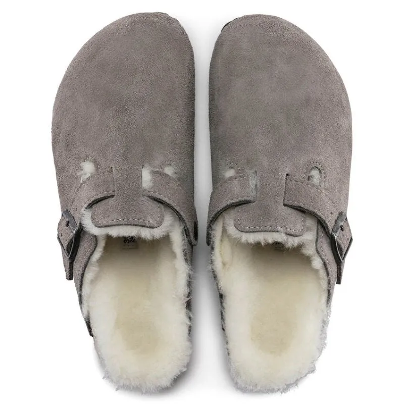 Boston Shearling Suede - Stone Coin