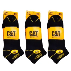 Branded CAT Cotton Ankle Socks (Pack Of 3 Pairs)