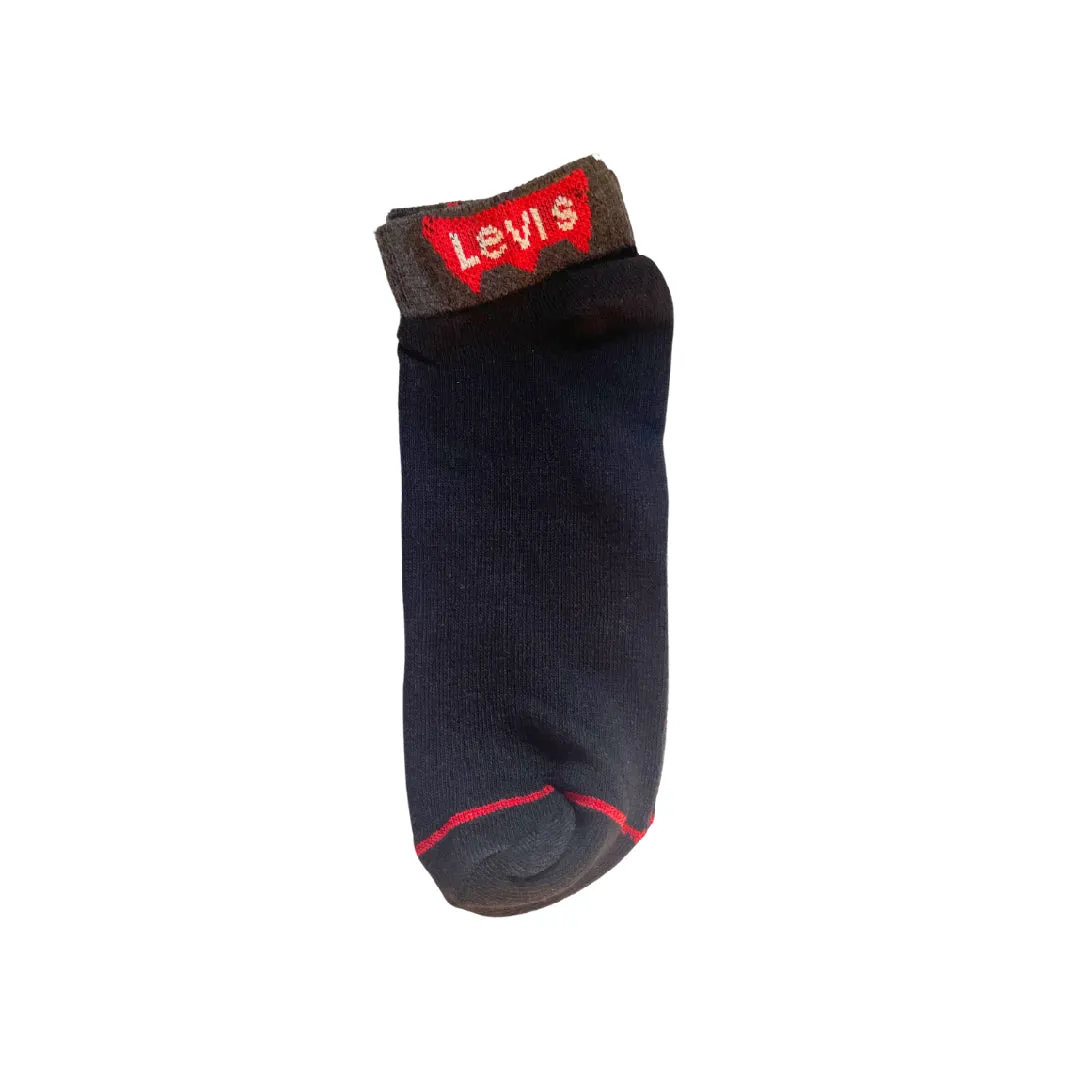 Branded Levi's  Cotton Ankle Socks (Pack Of 12 Pairs)