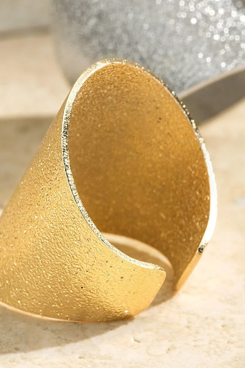 Brass Textured Ring