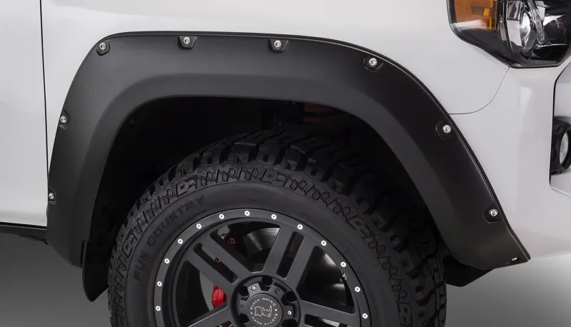 Bushwacker Pocket Style Front / Rear Fender Flare - 1.5 in Wide - Black - Toyota Midsize SUV 2014-21