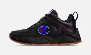 Champion 93 Eighteen Big C Leather Black Sneakers