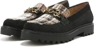 Circus By Sam Edelman Deana Black/Black Multi/Black Rounded Toe Slip On Loafers